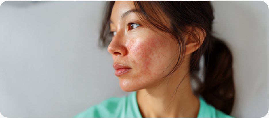 Lupus on woman image