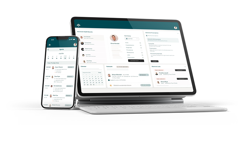 Tablet image with app